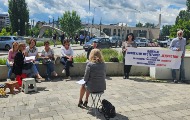 Протест новинара "Јединства" - УНС на јавном колегијуму у Косовској Митровици